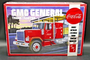 1:25 AMT GMC General Coca-Cola Truck Tractor Model Kit AMT1179/06 - New & Sealed - Picture 1 of 6