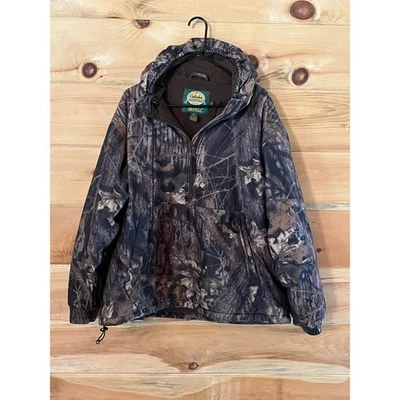 Cabela's mens insulated dry plus hunting jacket. hooded. camo. size XL. pockets - Image 1 of 4