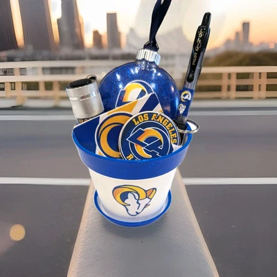 Set de regalo maceta de plástico pequeña Los Angeles Rams - incluye varios artículos Foto 1 de 4