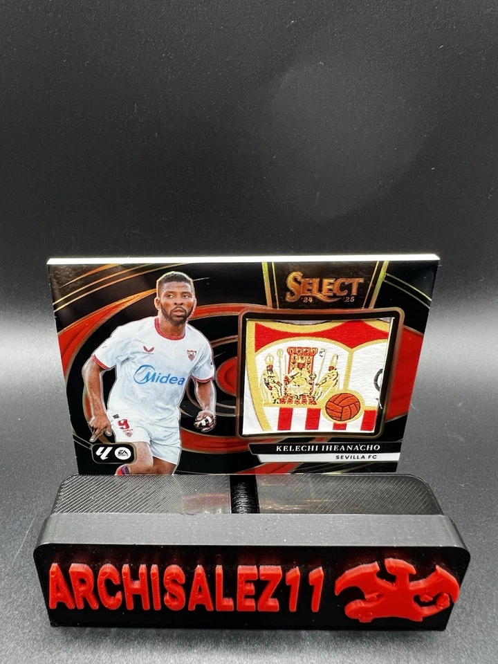Kelechi Iheanacho 2024-25 Select La Liga - 1/1 Black Prizm Relic - Sevilla FC - Image 1 of 4