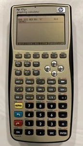 HP 49g+ Hewlett Packard Graphing Calculator With Case Manual Tested Vintage - Picture 1 of 9
