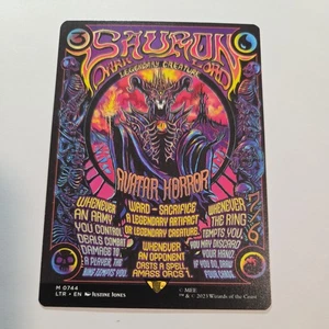 LOTR Magic the Gathering Sauron Dark Lord Poster Special Edition Non-Foil - Picture 1 of 2