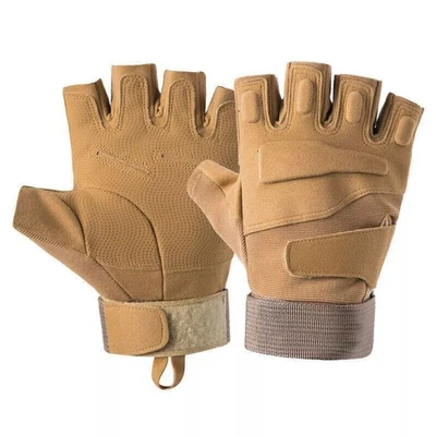 Guantes de entrenamiento sin dedos para combate táctico tiro motocicleta levantamiento de pesas Foto 1 de 4