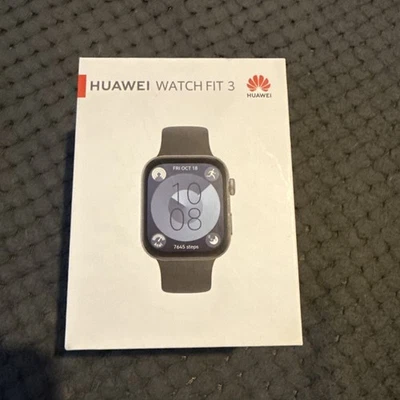 HUAWEI Watch Fit 3 AMOLED Smart Watch Fitness Tracker Black Heart Rate Sleep Gps - Image 1 of 4
