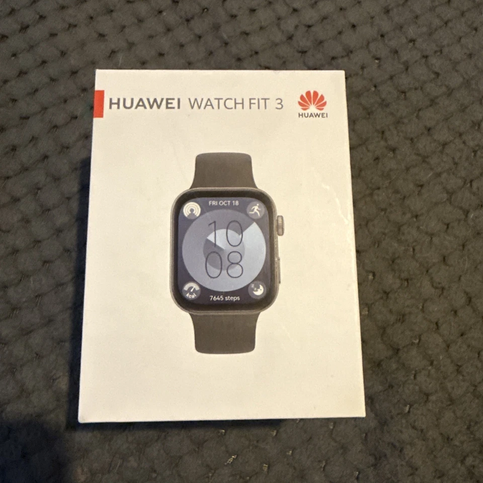 HUAWEI Watch Fit 3 AMOLED Smart Watch Fitness Tracker Black Heart Rate Sleep Gps - Image 1 of 4