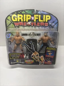Rare Hulk Hogan & Goldberg WCW nWo Grip 'N Flip Wrestlers Figure 1999 NEW - Picture 1 of 9