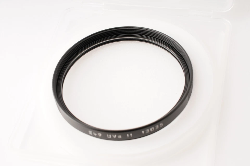 [Top MINT in BOX] Leica Filter Uva II E49 13035 49mm Black UV from JAPAN - Image 1 of 4