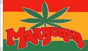 3’ x 2’ MARIJUANA FLAG Cannabis Leaf Pot Festival Rasta Rastafarian Flags - Picture 1 of 1