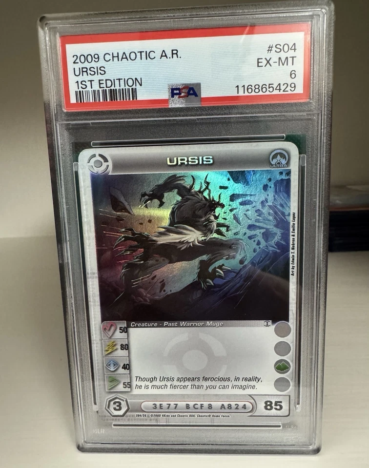 2009 Chaotic Ursis #S04 1st Edition PSA 6 EX-MT - Image 1 of 3