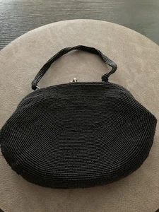 Vintage Perlen Geldbörse mit schönem Rahmen von Josef / Saks Fifth Avenue - Bild 1 von 7