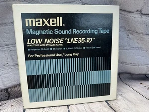 MAXELL Low Noise LNE 35-10" magnetic sound recording tape used - Picture 1 of 14