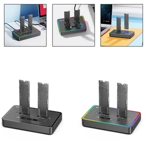 Dual Bay PCIe NVMe M 2 SSD Duplicator für High Capacity Data Management - Afbeelding 1 van 14