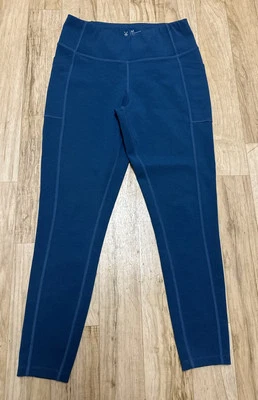 Meia-calça feminina Ibex Lizzi cintura alta slim ajuste de compressão. Oceanic tamanho M em excelente estado usado - Imagem 1 de 4