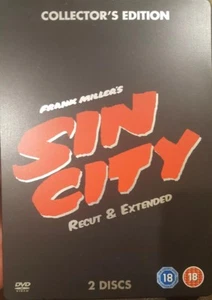 FRANK MILLER'S SIN CITY RECUT & EXTENDED RARE DVD STEELBOOK COLLECTOR'S EDITION - Picture 1 of 3