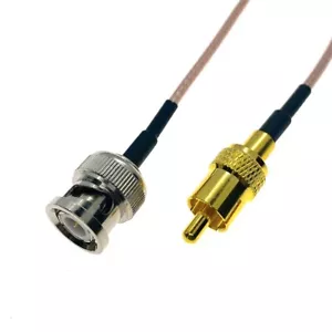 Lotto connettore RCA maschio a BNC maschio maglione coassiale RF cavo coassiale coassiale RG316 - Foto 1 di 5