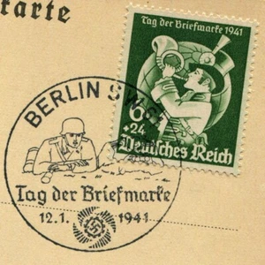 Germany #762 Stamp Day FDC Postal Card Berlin 1941 WWII Europe - Picture 1 of 2