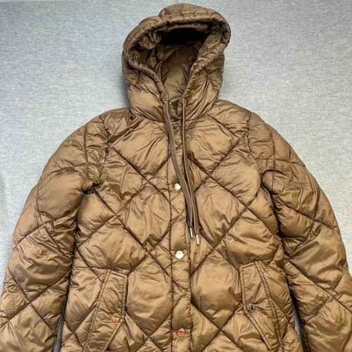 Giacca Michael Kors donna media oro ultraleggera isolata imbottita con cappuccio