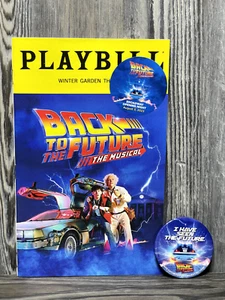 Back To The Future Broadway Opening Night Playbill With Sticker & BUTTON 8/3/23 - Picture 1 of 6