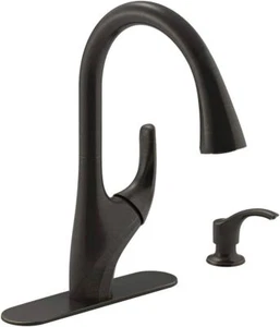 KOHLER Trielle Kitchen Faucet Oil Rubbed Bronze Pull Down Sprayer R18594-SD-2BZ - Picture 1 of 2