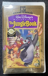 The Jungle Book (VHS, 1997, 30th Anniversary Limited Edition) BRAND NEW VINTAGE - Picture 1 of 8