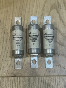 Bussman 100 Amp BS88 gG OSD OSD100 HRC Industriesicherung 3er Set - Bild 1 von 1