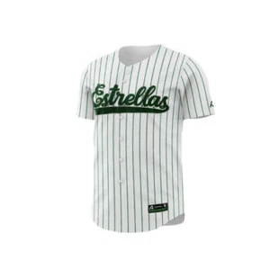 2024 - 2025 OFFICIAL Estrellas Orientales Full Button Jersey - Pinstripe - Picture 1 of 3