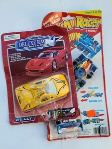 Vintage Die-cast Deluxe Racer 90s Lamborghini Pull Back Action (Lot 2 Rare Toy) - Picture 1 of 4