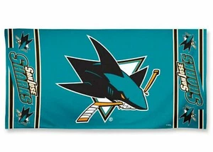 San Jose Sharks NHL Beach and bath Towel - 100% Cotton 30"x 60" - Picture 1 of 6