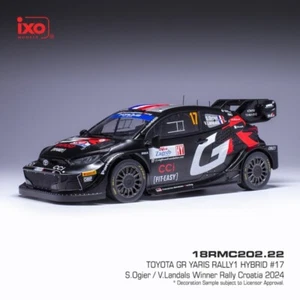 Toyota Yaris Rally1 Hybrid #17 Rallye Kroatien 2024 Ogier 1/18 von IXO 18RMC202 - Bild 1 von 2