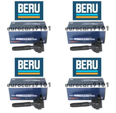 Set of (4) Mercedes-Benz C230 Beru Direct Ignition Coils ZS041 0001502880 - Image 1 of 2
