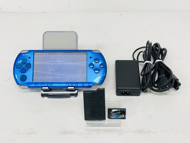 SONY Playstation Portable PSP-3000 Vibrant Blue Console Box set tested –  Hakushin Retro Game shop