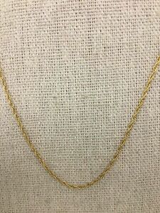 14K Yellow Gold Twisted Chain Necklace (1.4g)