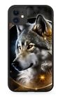 Night Wolf Rubber Phone Case Wolves Lone Wolfs Moon Dark Black Head Face As77