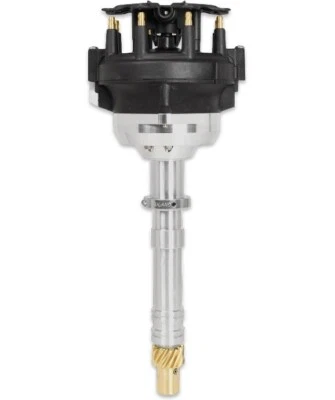 MSD PRO BILLET RACING DISTRIBUTOR,BLACK,0.006" OVER-SIZED BRONZE GEAR,CHEVY V8 - Image 1 of 2