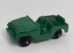 Vintage 1950er Tootsietoy US Army Militär Jeep Druckguss TOLLE FARBE Tootsie Spielzeug - Bild 1 von 5