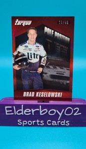 Brad Keselowski /49 Pole Position Red 2016 Panini Torque Racing Miller Lite Ford