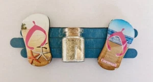 Cornwall Ornament Fridge Magnet With Sand & Sea Shell  - Foto 1 di 6