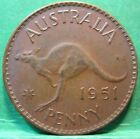 1951 Plain Australia 1d One Penny #2303