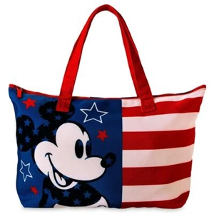 NWT Disney Parks Mickey Mouse Americana Canvas Tote - Picture 1 of 3