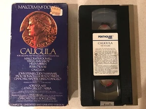 Caligula (VHS, 1984, Vestron) Malcolm McDowell - Unedited/Unrated - Picture 1 of 4