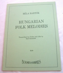 Hungarian Folk Melodies Béla Bartók Transcribed for Violin & Cello by K Kraeuter - Picture 1 of 2