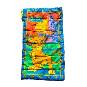 Vintage 90s Disney The Lion King Simba Kids Sleeping Bag - Picture 1 of 8