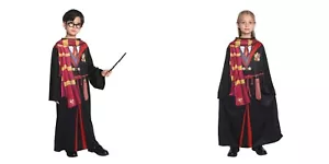 Harry Potter Printed Robe Gryffindor Hogwart Wizard Book Week Deluxe New - Picture 1 of 5