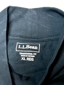 Camisa LL Bean Para Hombre XL Negra Ajuste Tradicional Regular Cuello Sin Despreocupaciones - Imagen 1 de 9