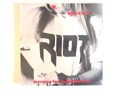 RIOT BORN IN AMERICA LP 1989 RARE U.S. REPRESS SEALED ALTERNATE COVER MARK REALE - Image 1 of 2