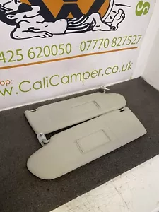 VOLKSWAGEN T5 T5.1 2x Sun visors Caravelle With Vanity Mirrors left Right Pair - Picture 1 of 7
