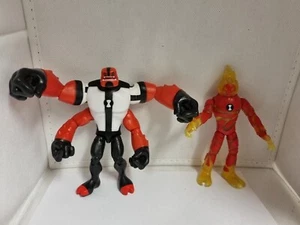 Ben 10 Four Arms & Heatblast 5" Figuren Konvolut - Bild 1 von 5