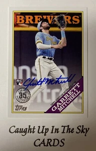 2023 Topps Update Garrett Mitchell RC 1988 On Card Auto #88BA-GM Brewers - Picture 1 of 2