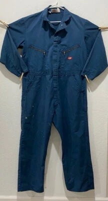 Men's Dickies Coveralls Size 48 Medium Length Long Sleeve Blue - Image 1 of 4