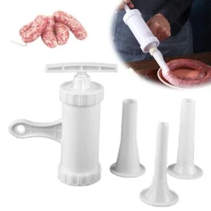 Dispositivo di riempimento salsiccia domestica clistere manuale in plastica} - Foto 1 di 10